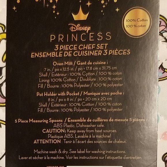 Disney Princess 3 Piece Chef Set (Beauty and the Beast) - Picture 3 of 4